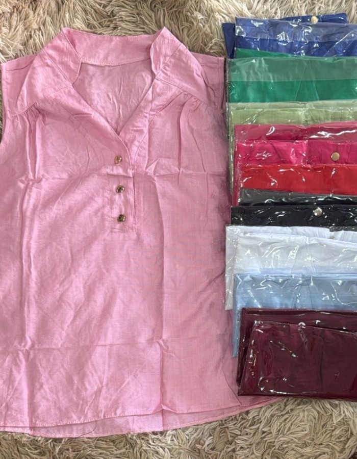 Blusa com botão 
