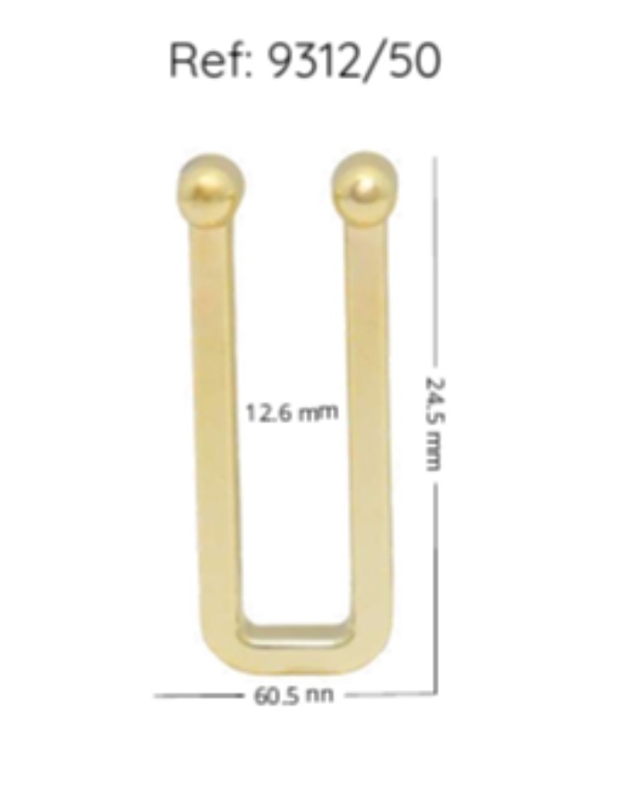 ACESSORIO 9312 DOURADO 1 UND