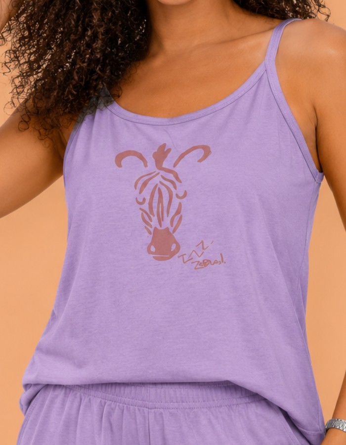 APENAS BLUSA ALÇA-ZEBRA