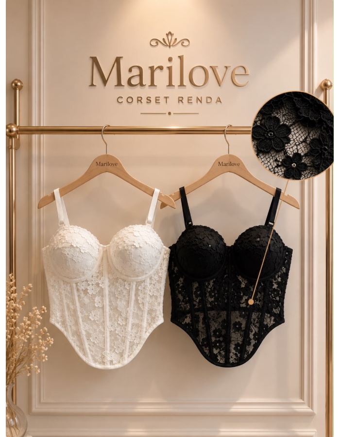 Corselete renda  