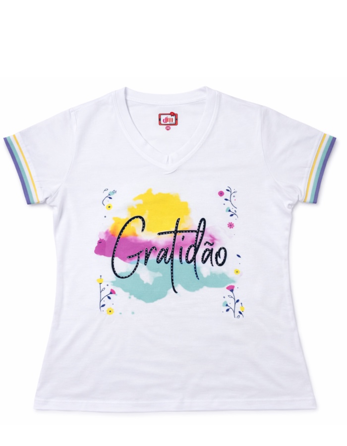 T-SHIRT DE PUNHO GRATIDÃO 