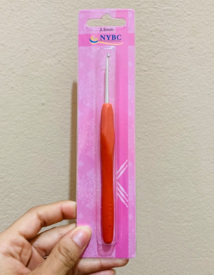 AGULHA PARA CROCHE 2,5MM - C/ 1 UNIDADE