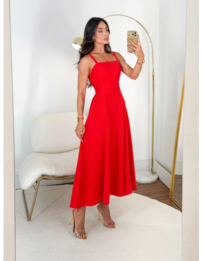 VESTIDO LONGO E