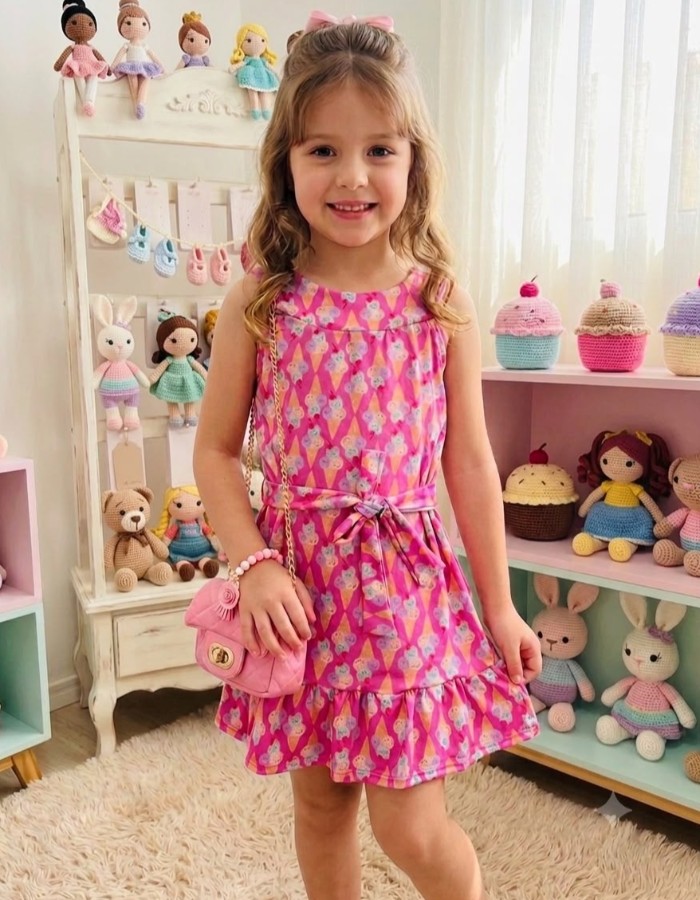 AAVestido de Amarrar Laura Estampado 