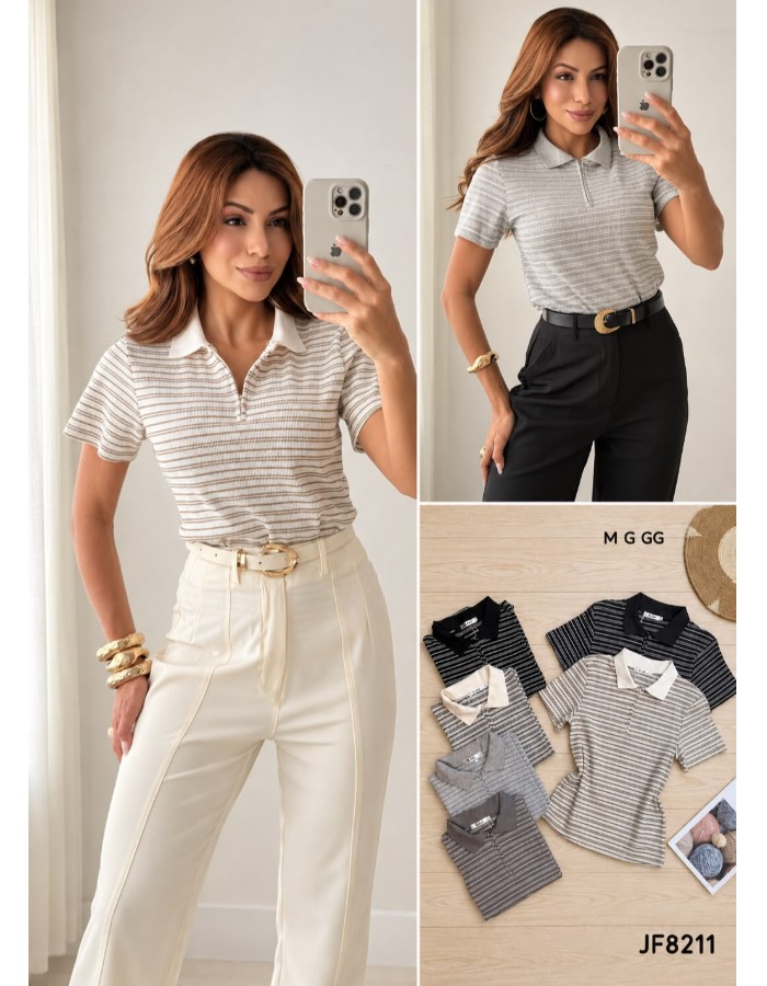 GOLA POLO LISTRADA