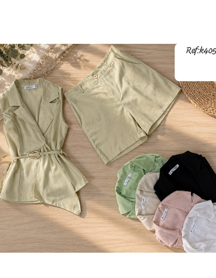 CONJUNTO ALFAIATARIA C/ SHORT
