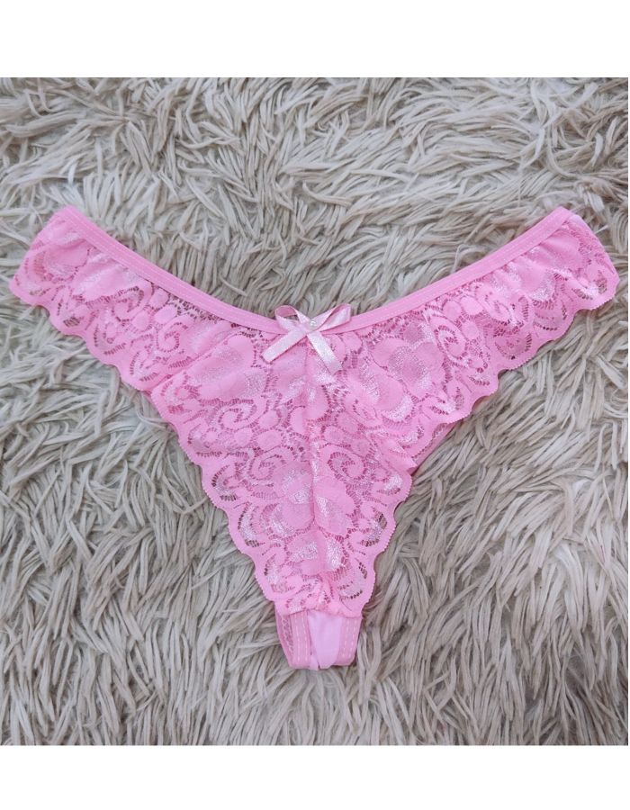 Calcinha Fio Bumbum de Renda 