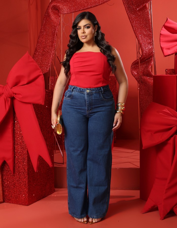 CALÇA WIDE LEG PLUS SIZE