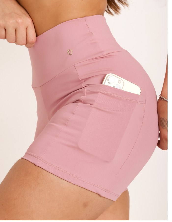SHORT COM BOLSO LATERAL (BLACKOUT FIO DUPLO) 500   