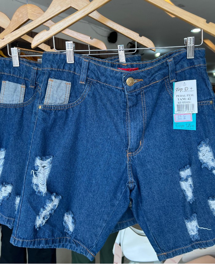BERMUDA JEANS FEMININA