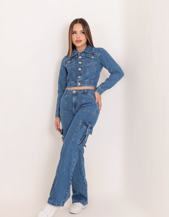 CALÇA JEANS DESGRADEADA