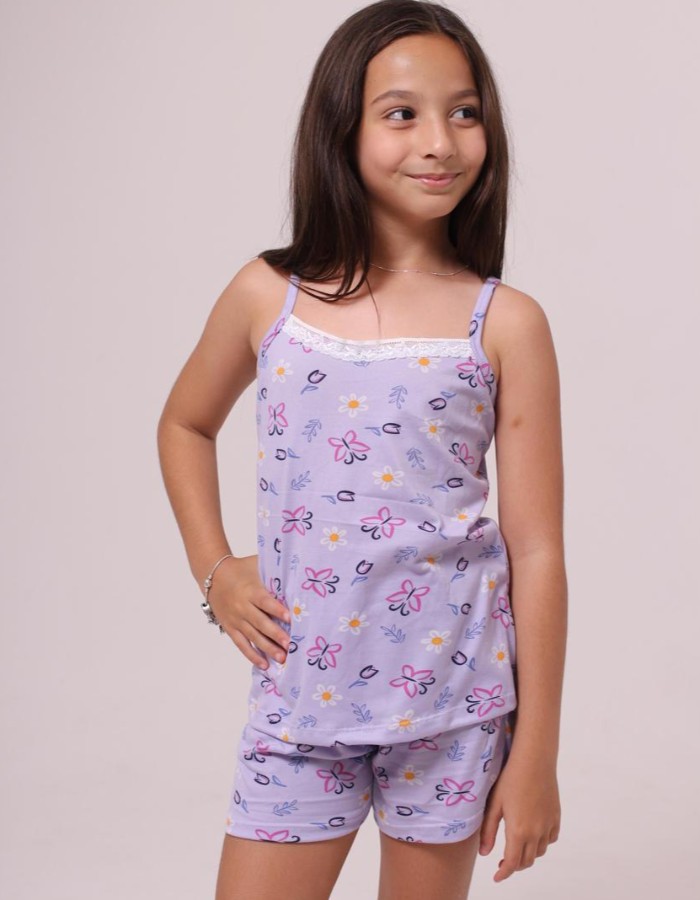 SHORTS DOLL BORBOLETA INFANTIL