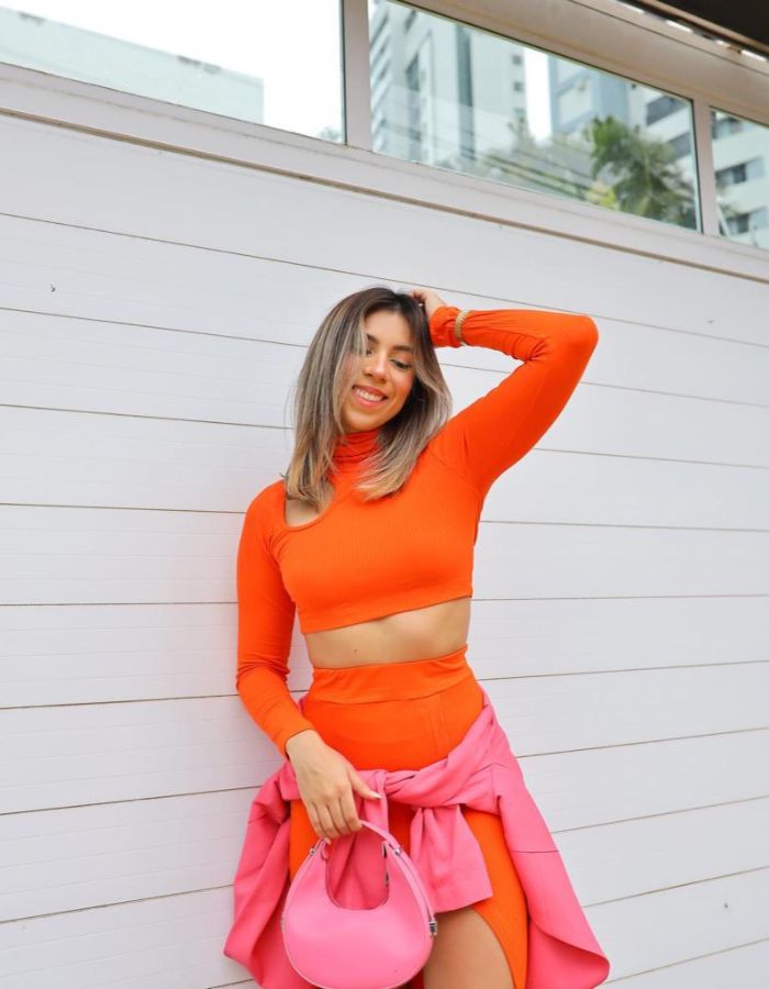 CROPPED CANELADO MANGA LONGA