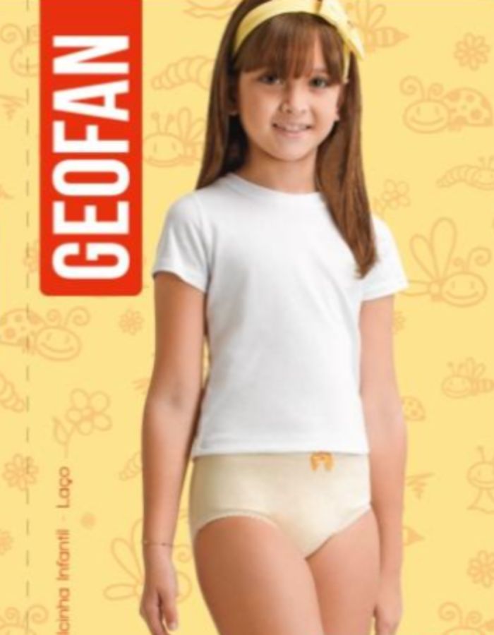 KIT CALCINHA INFANTIL 6029 LAÇO C/3 UNIDADES  GEOFAN