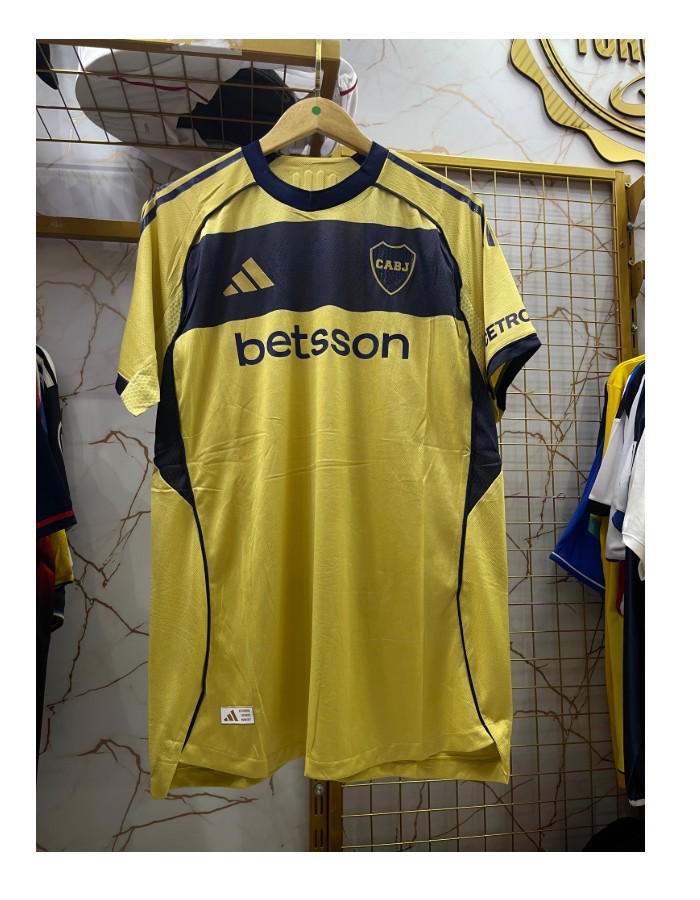 Camisa boca juniors azul e amarelo 25/26