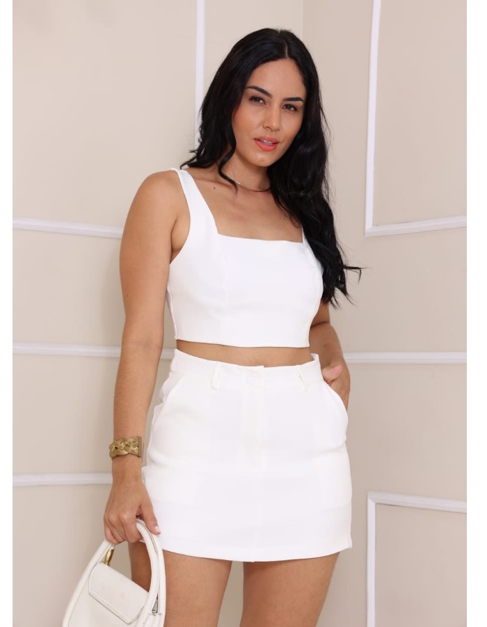 CONJUNTO ALFAIATARIA SHORT SAIA