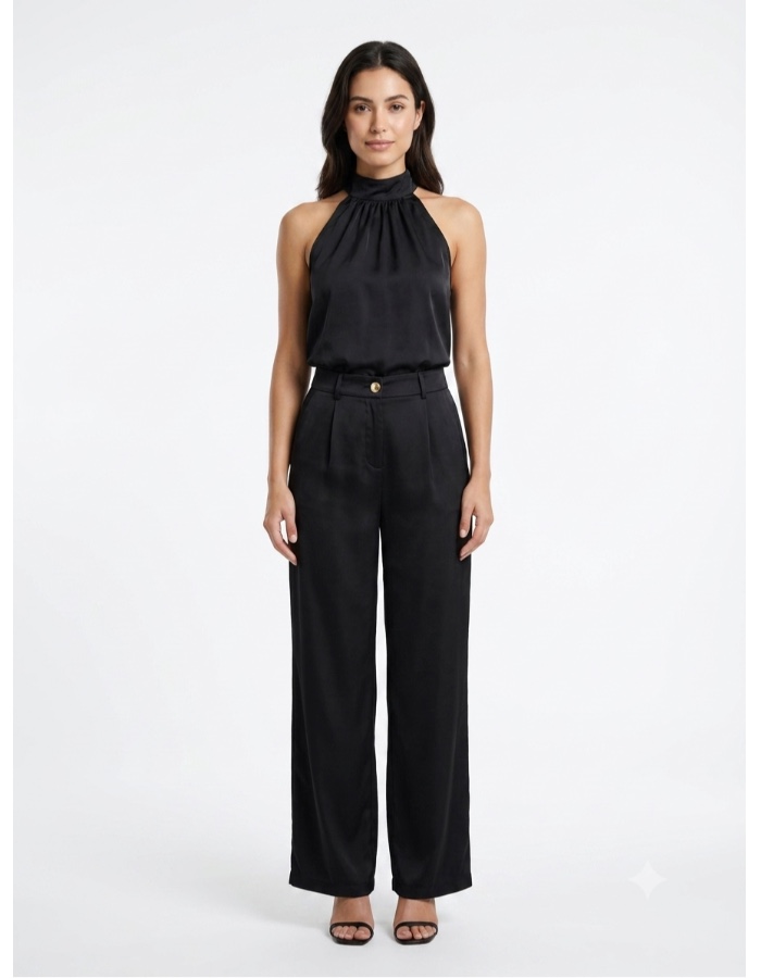 Conjunto calça cetim 