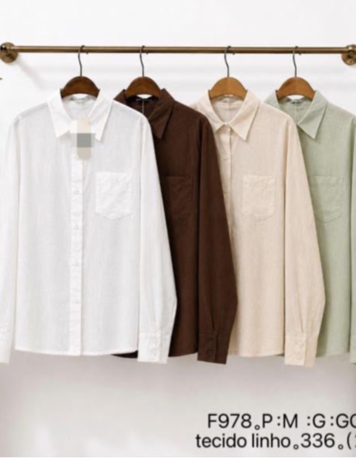 Blusa social linho  
