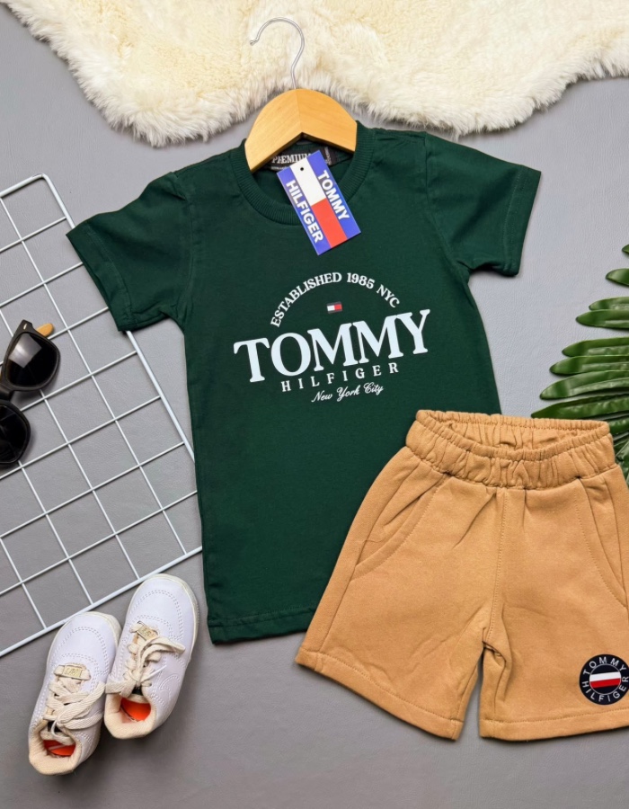 Conjunto camisa e moletom tommy 