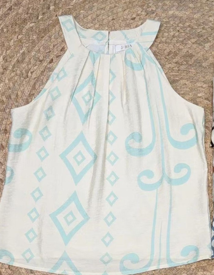 BLUSA  CREPE SEDA ACETINADO C/ ESTAMPA
