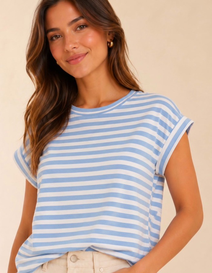 BLUSA CURTA LISTRADA 